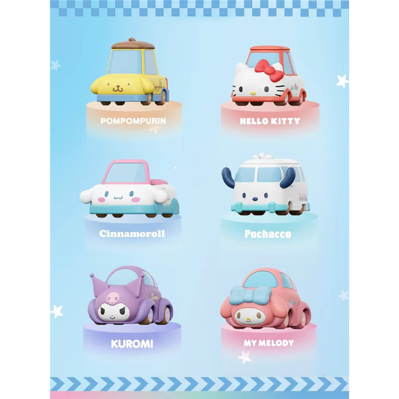 Sanrio transform cars Pom Pom Purin Hello Kitty Cinnamoroll Pocahcco My Melody