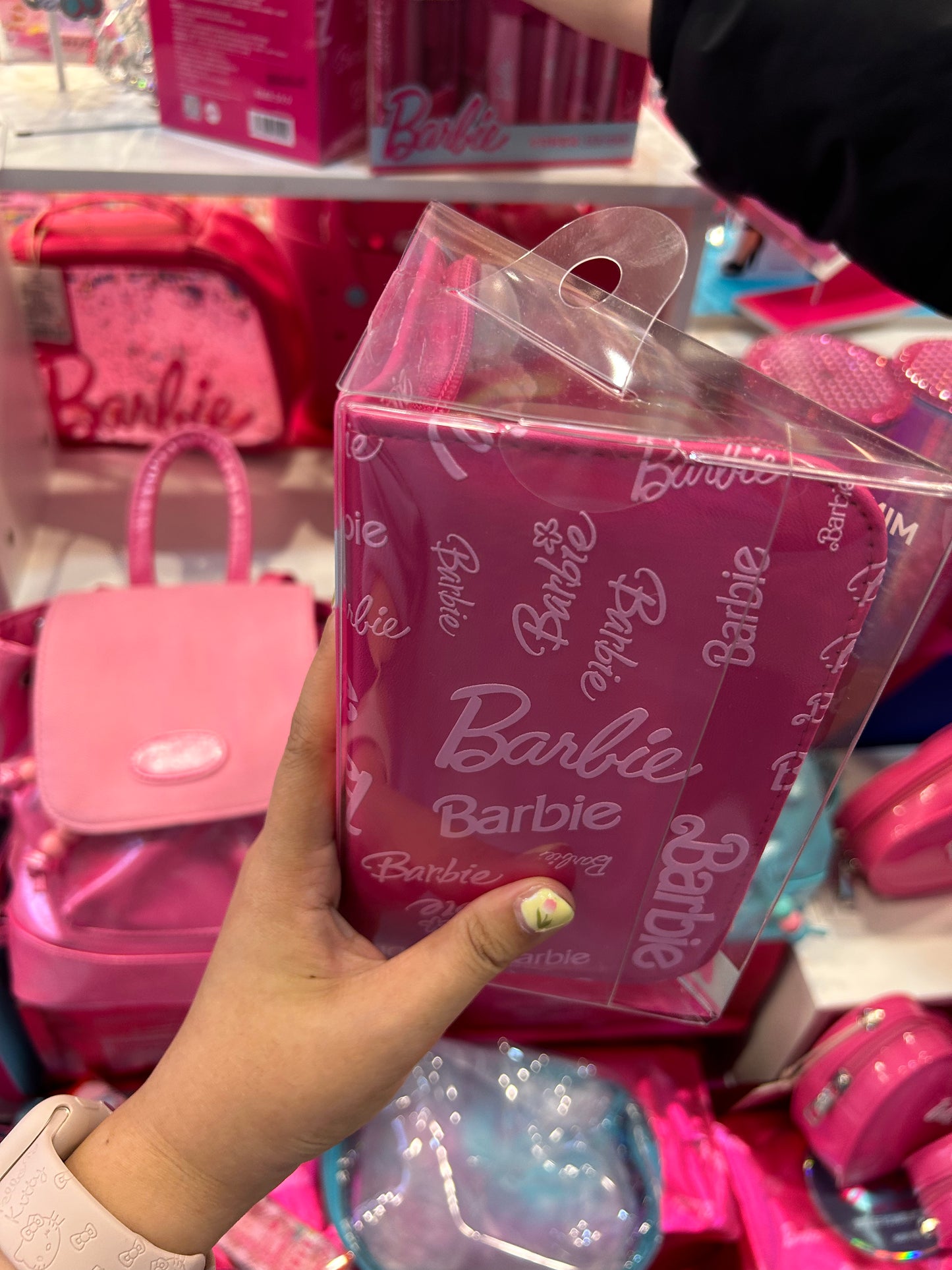 Barbie Make up brushes set & storage bag