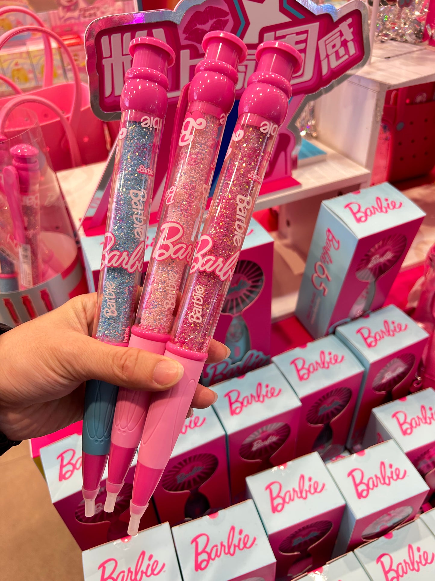 Barbie bling pens