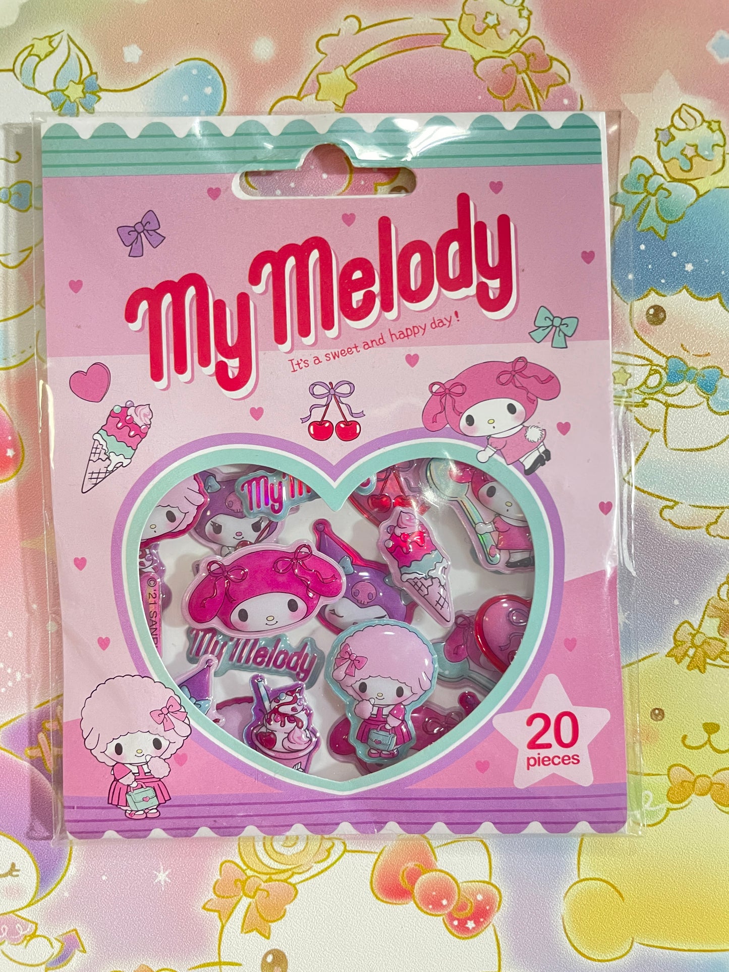 Sanrio My Melody puffy stickers