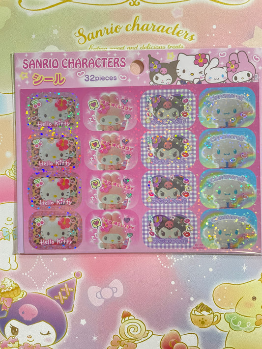 Sanrio families stickers uniform