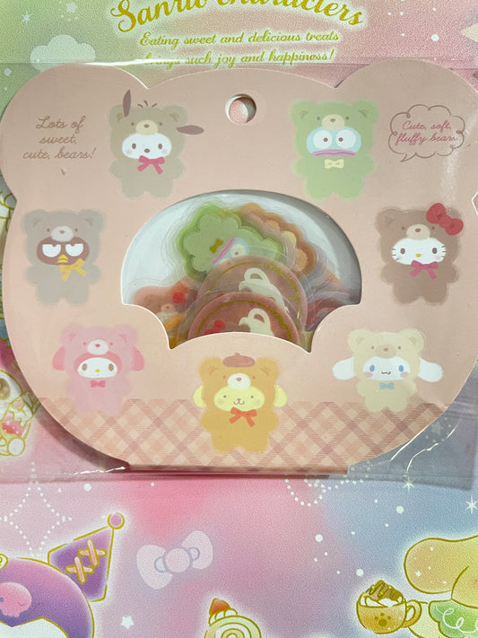 Sanrio families stickers bear costume