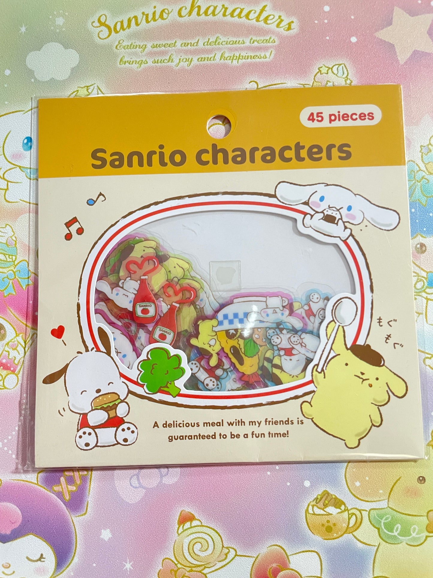 Sanrio families stickers good meal