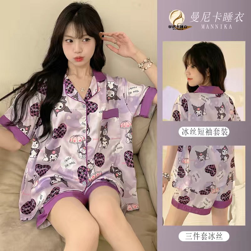 Kuromi summer pajamas set of 3