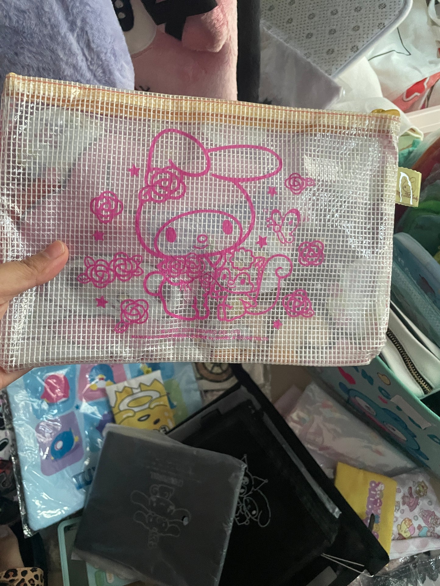 Clearance My Melody file bag storage bag