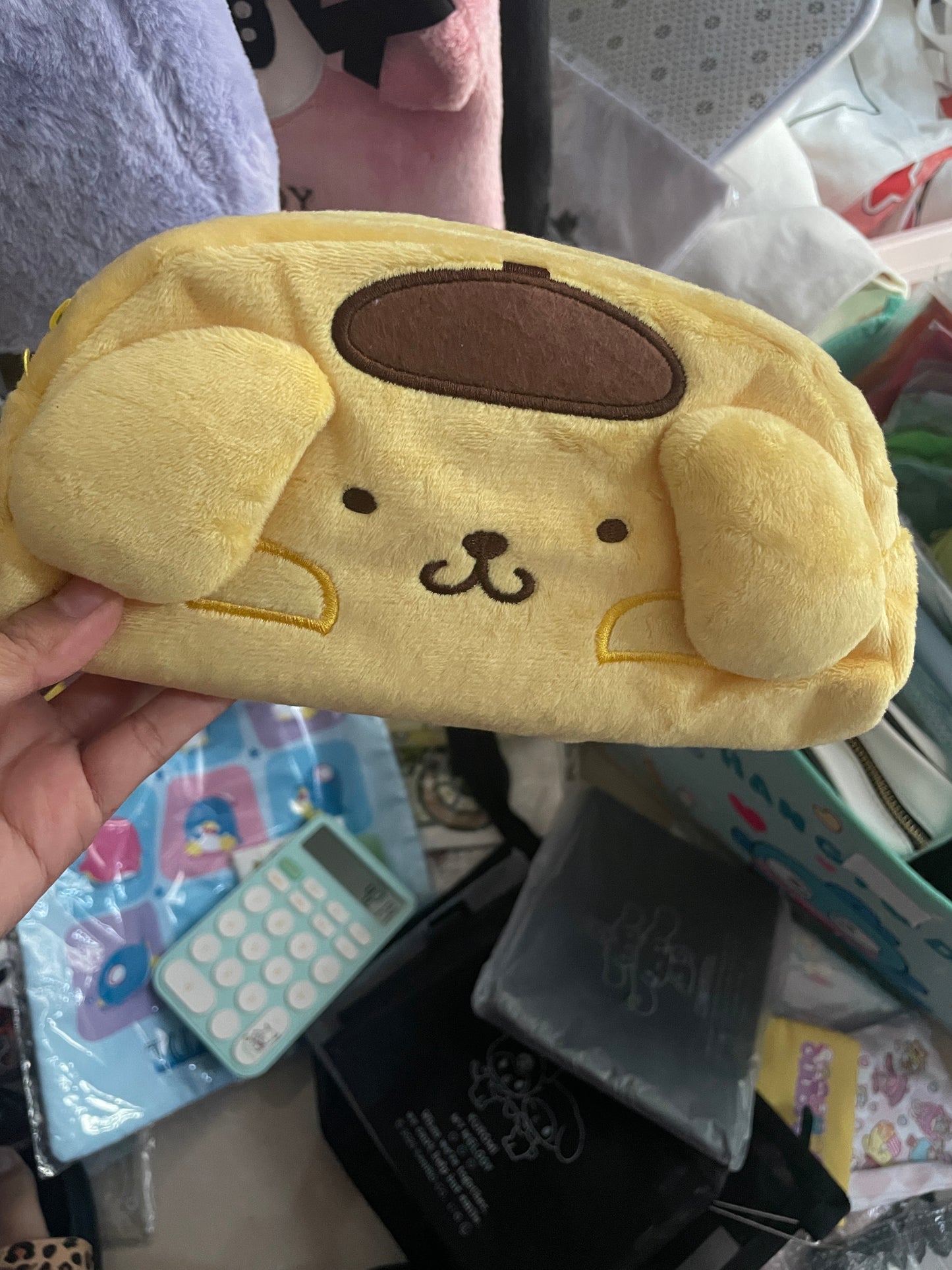 Clearance Pom Pom Purin pencil pouch storage bag