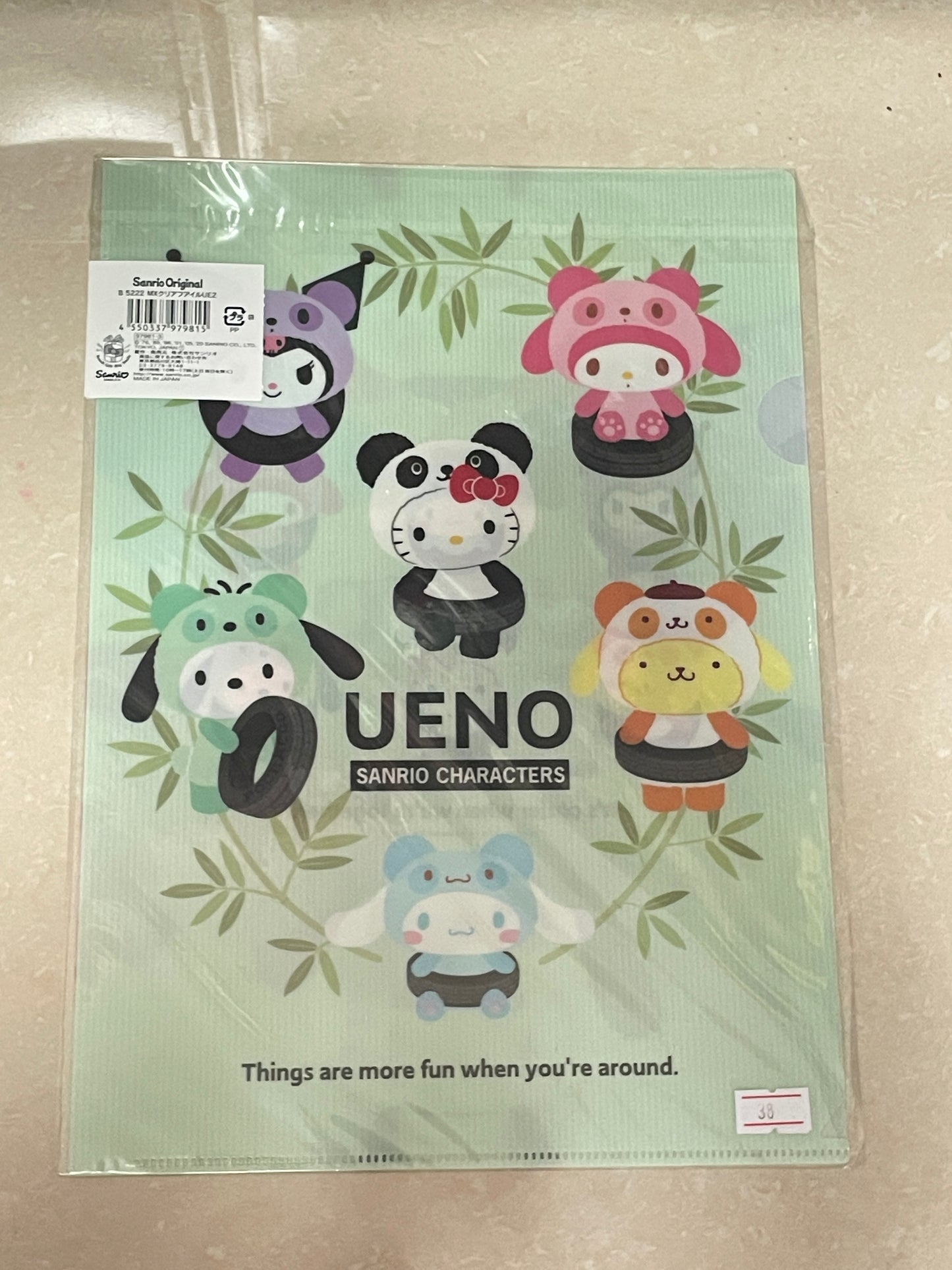 Sanrio Families file folder UENO limited