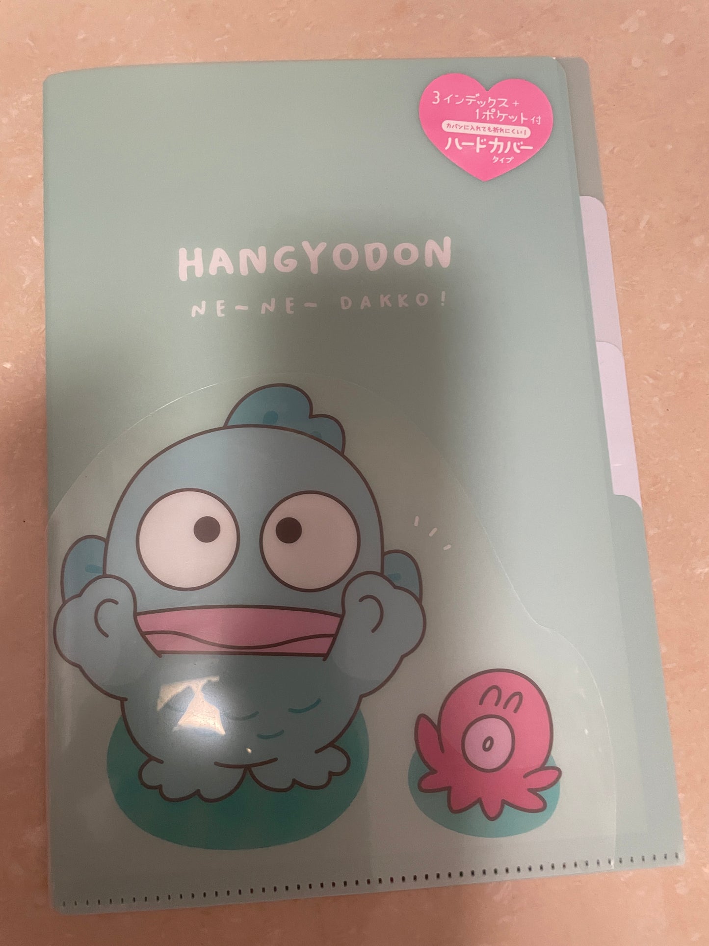 Hangyodo hard cover file folder