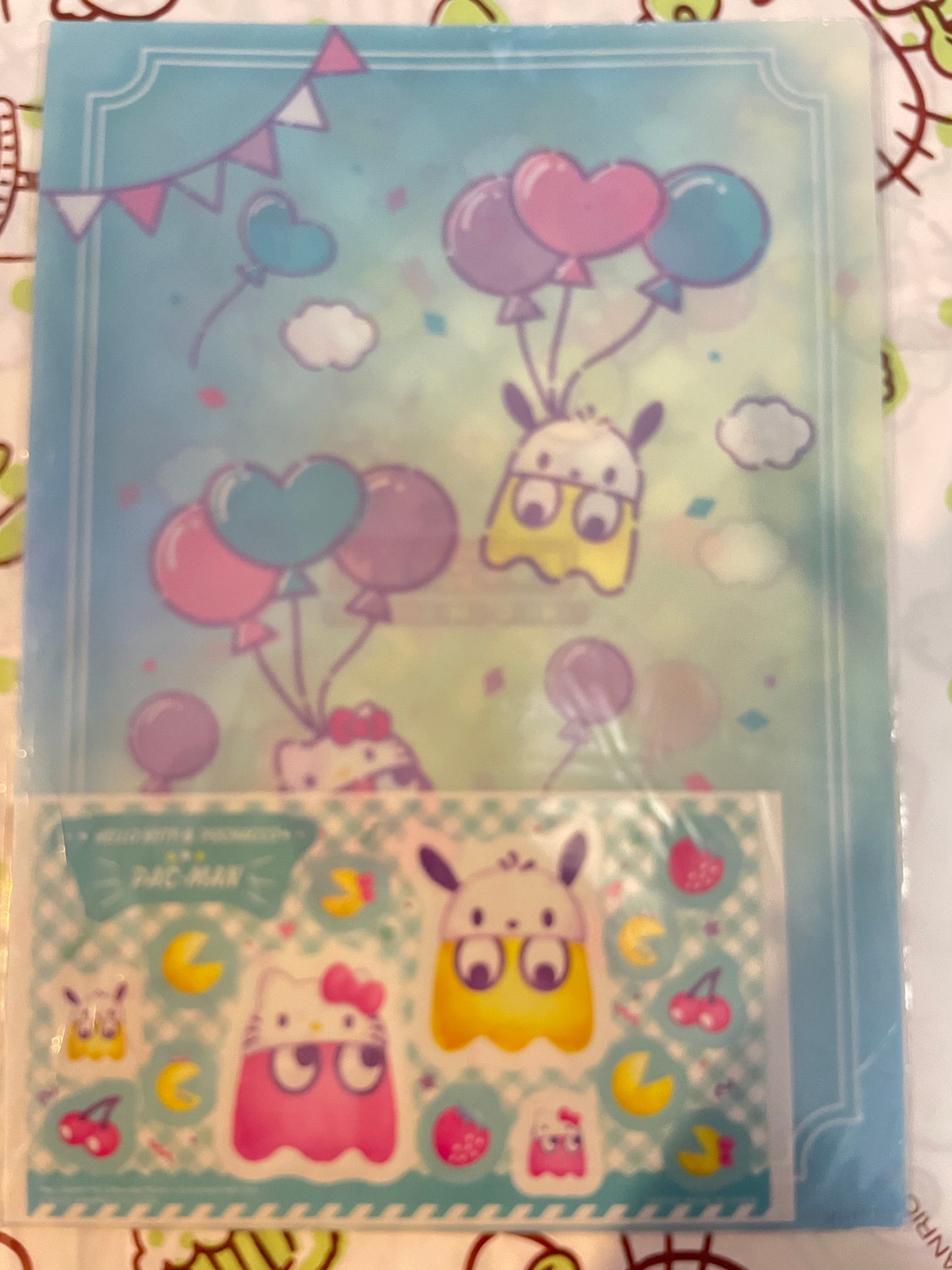 Sanrio families pac-man file folder