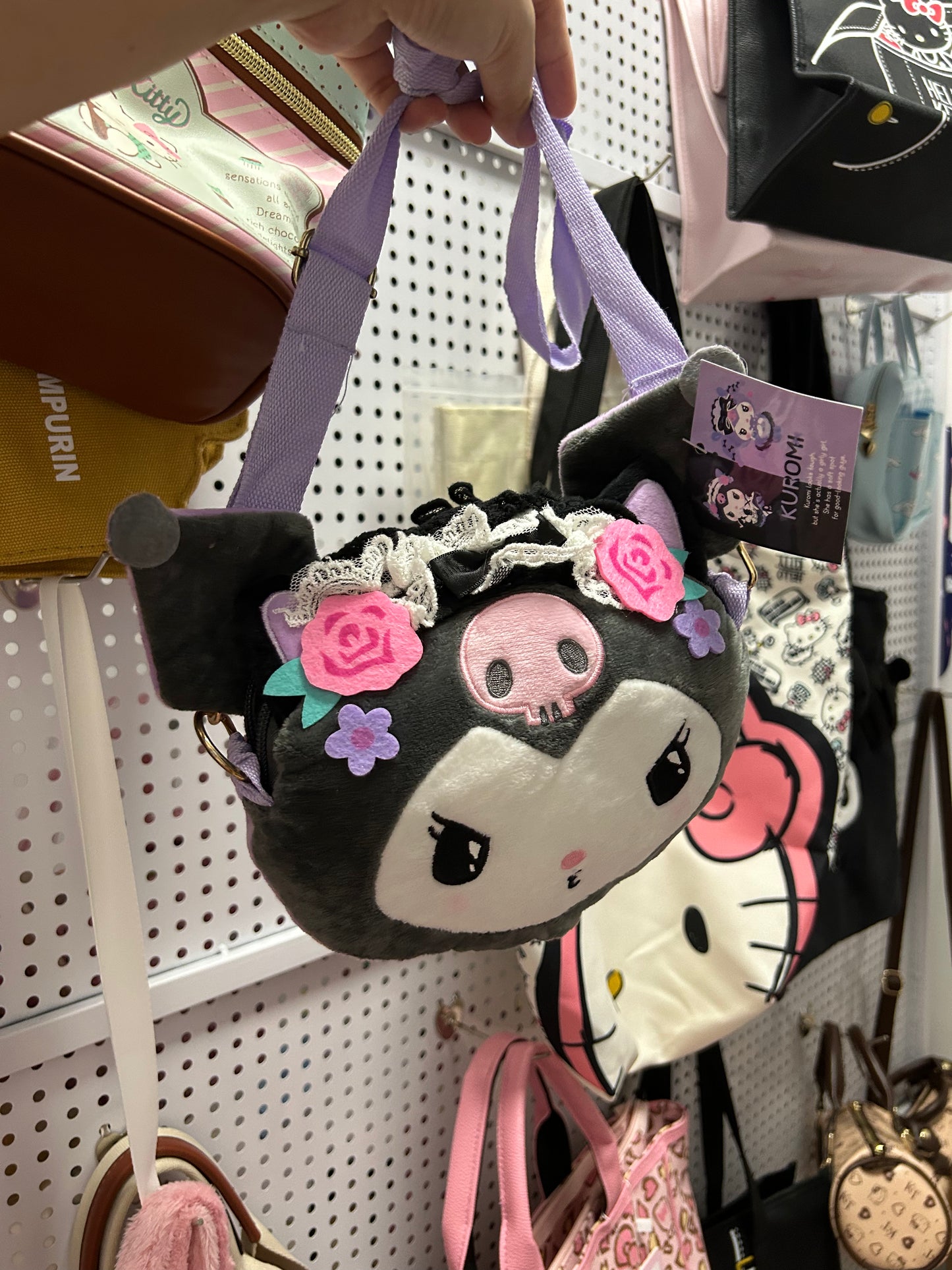 kuromi crossbody bag soft purse