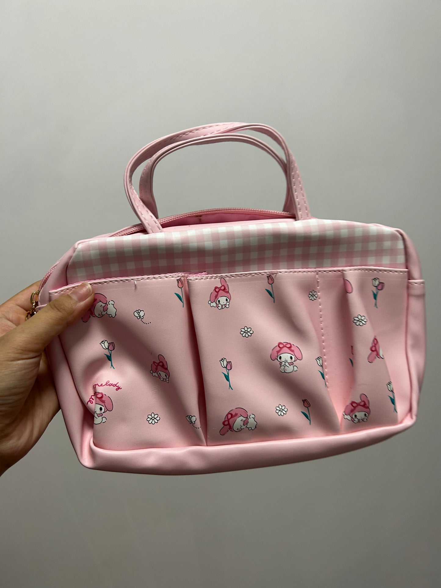 Leather hand purse kuromi hello kitty my melody cinnamoroll