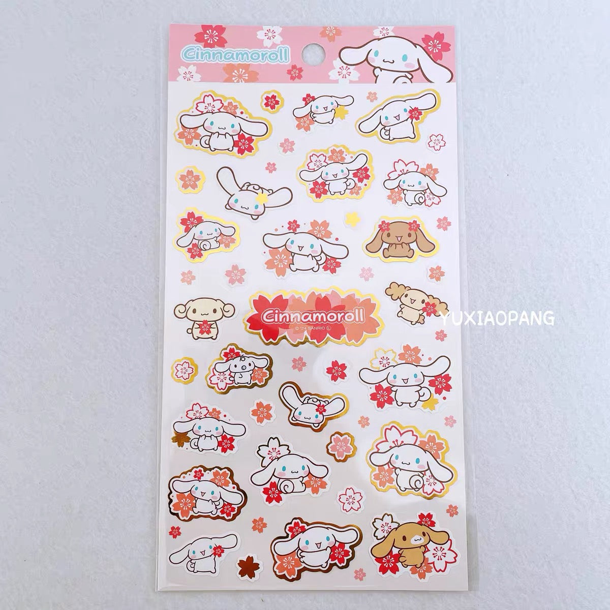 Sanrio sakura sticker Kitty melody kuromi pochacco Cinna hangy