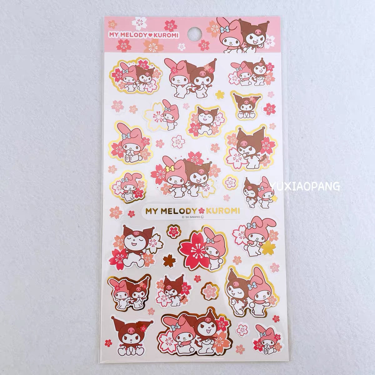 Sanrio sakura sticker Kitty melody kuromi pochacco Cinna hangy