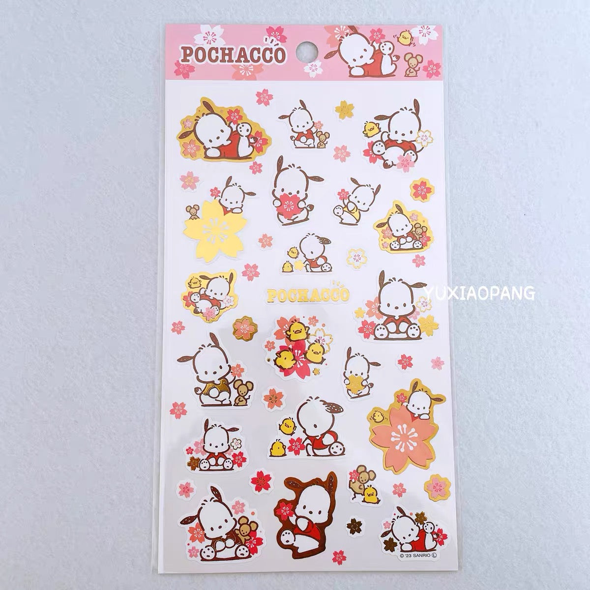 Sanrio sakura sticker Kitty melody kuromi pochacco Cinna hangy