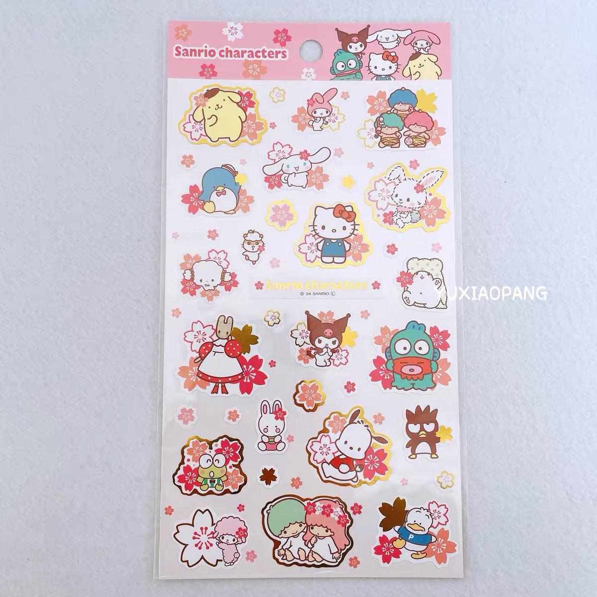 Sanrio sakura sticker Kitty melody kuromi pochacco Cinna hangy