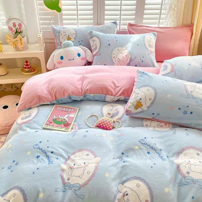 Winter bed sheets set so warm