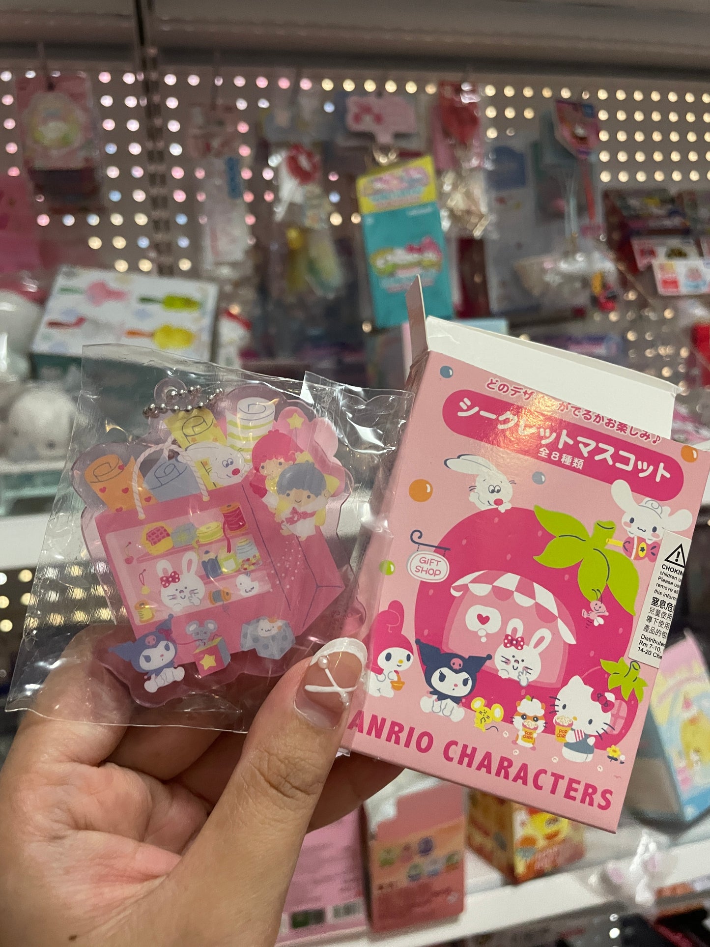 Sanrio families acrylic keychain confirmed blind box