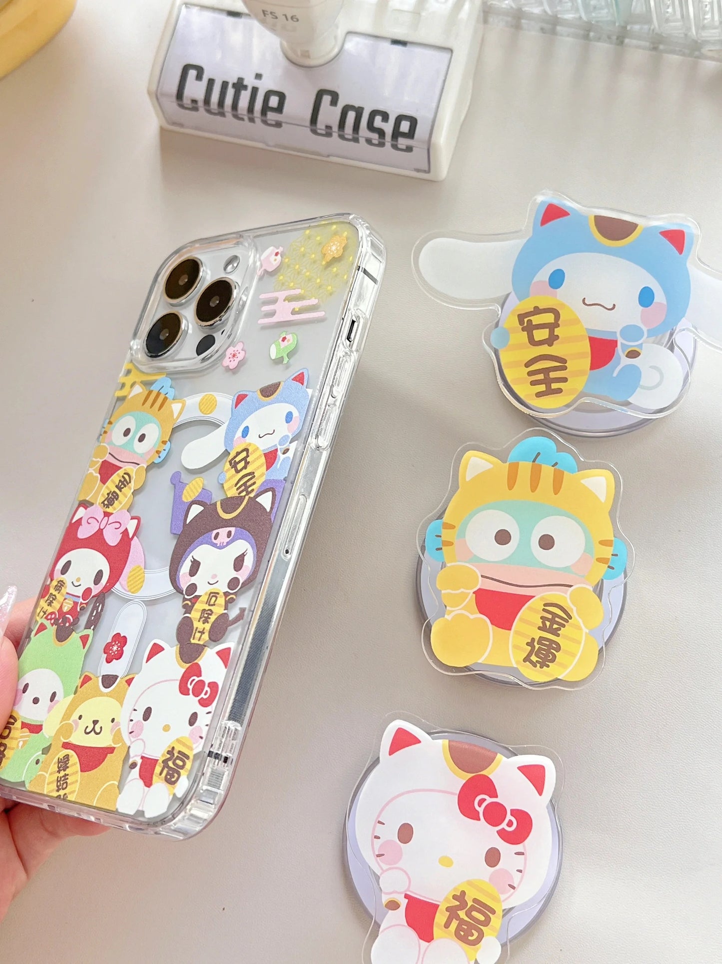 H129 Lucky cat Sanrio phone case