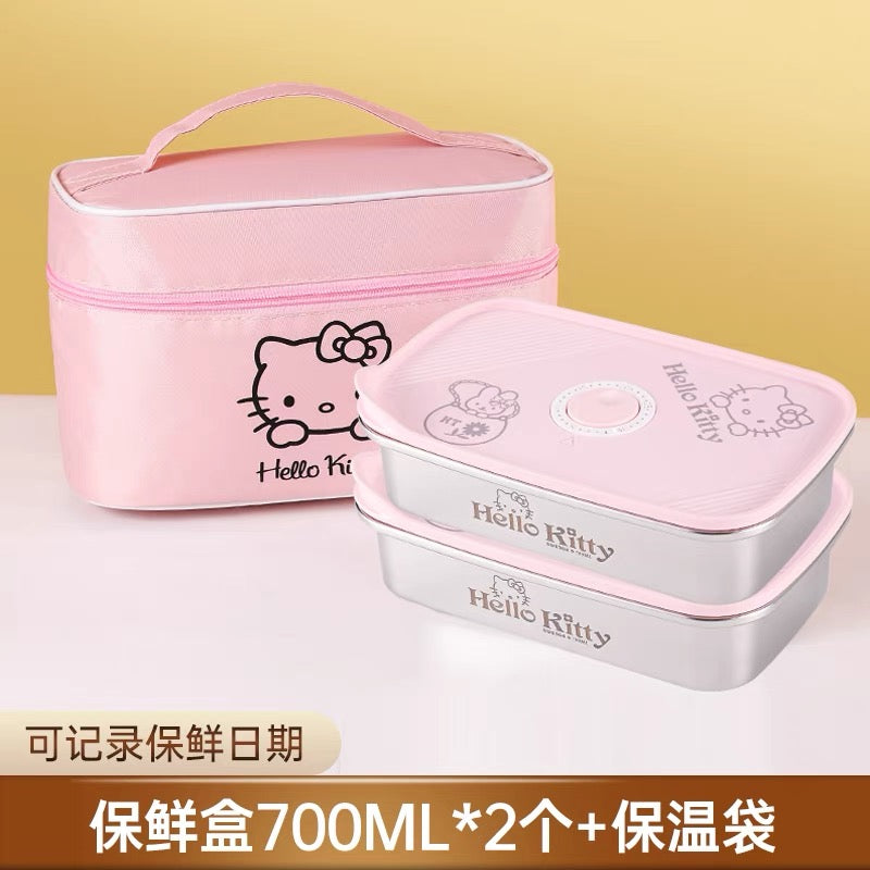 Hello Kitty stainless steel lunchboxes and bento bag