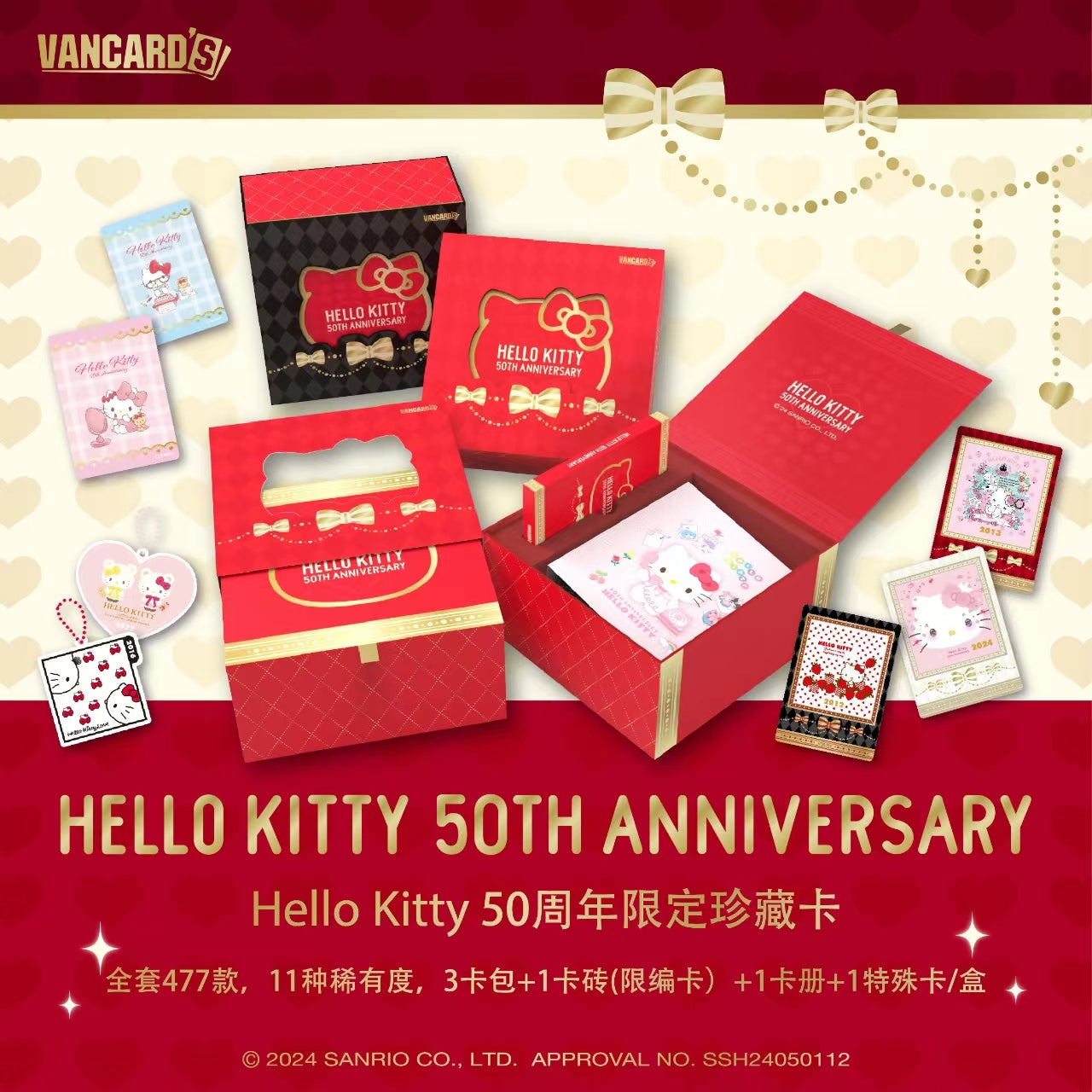 Sanrio Hello Kitty 50th Anniversary Limited Edition Trading Cards