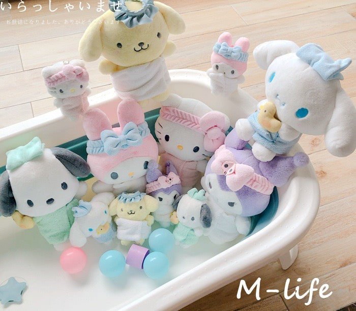 HP3 sanrio bathing plushies