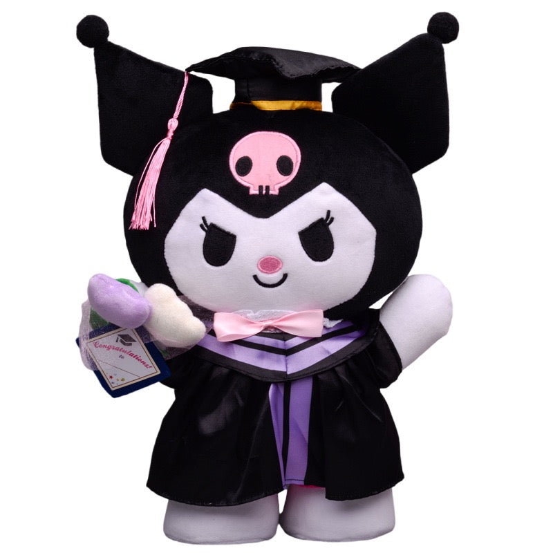 Japanese cute Sanrio Kulo Me Melody bachelor's clothing graduation doctor's hat dress plush doll decoration