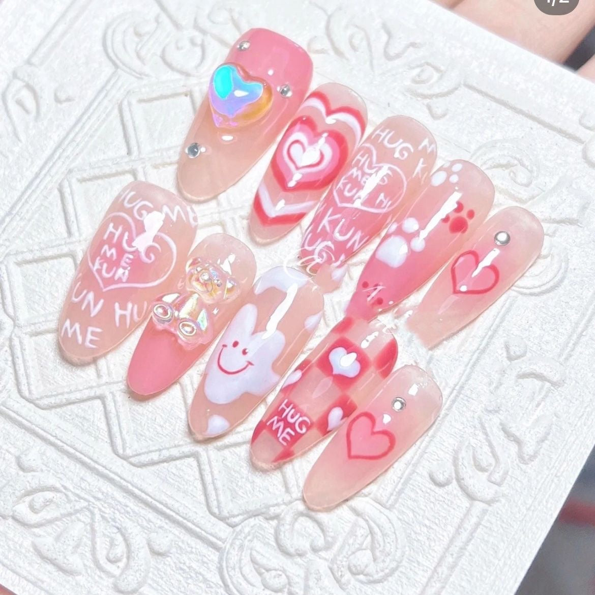 Press on nails cutest designs handmade