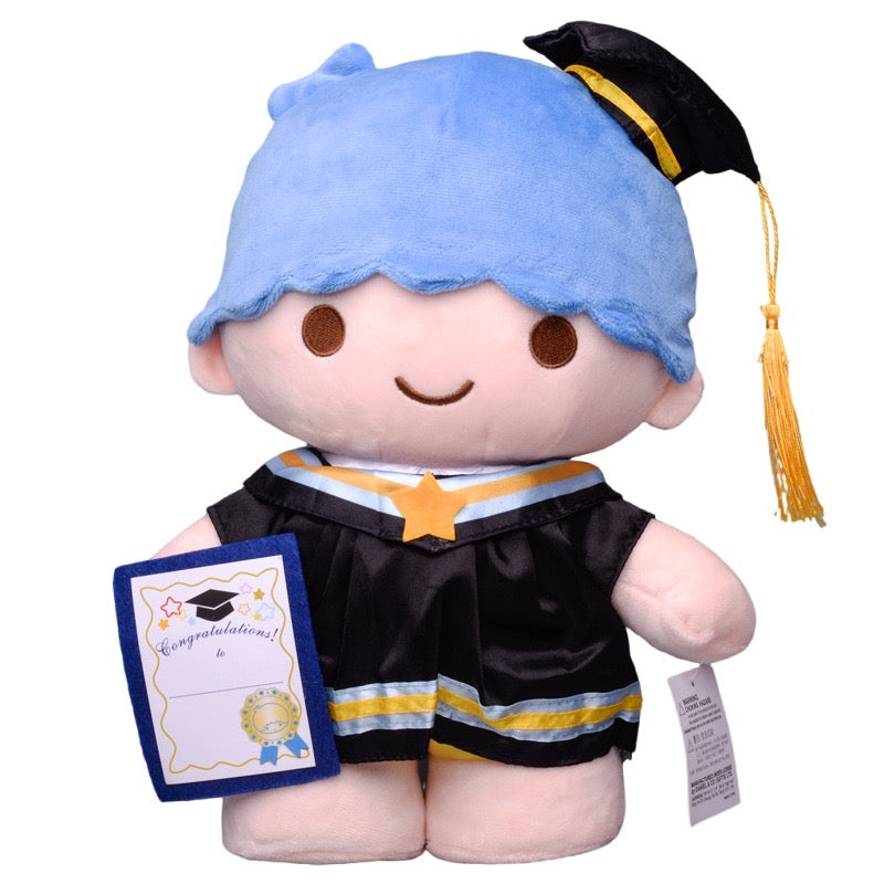 Japanese cute Sanrio Kulo Me Melody bachelor's clothing graduation doctor's hat dress plush doll decoration