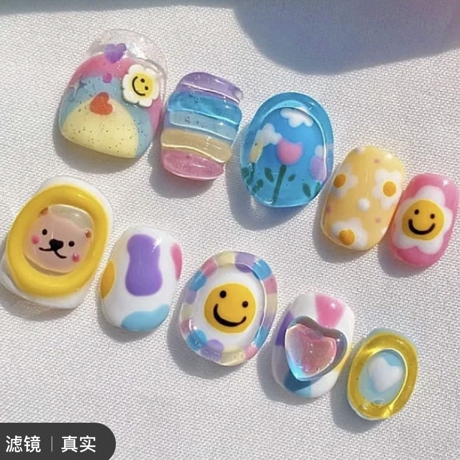 Press on nails cutest designs handmade