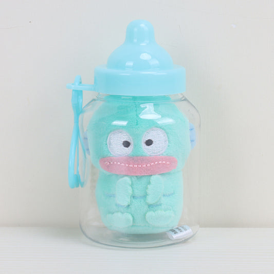 Sanrio baby bottle plush pendant cute cinnamon dog Pacha dog doll cartoon bag pendant doll