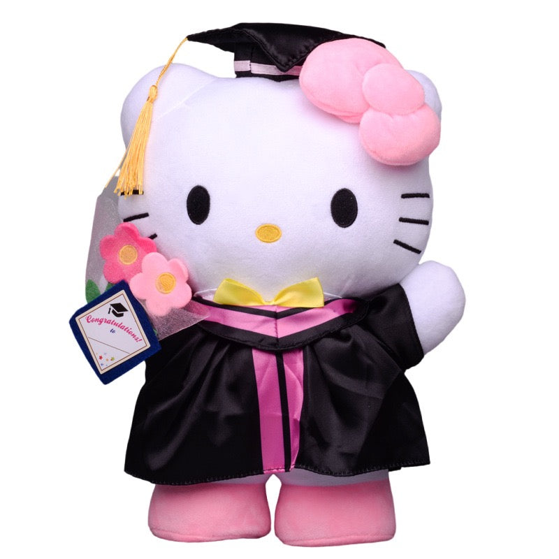 Japanese cute Sanrio Kulo Me Melody bachelor's clothing graduation doctor's hat dress plush doll decoration