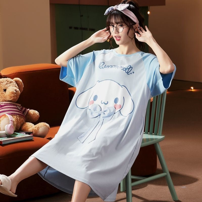 Cuteset night gown Hello Kitty Pokemon Lotso Doraemon Cinnamoroll My Melody