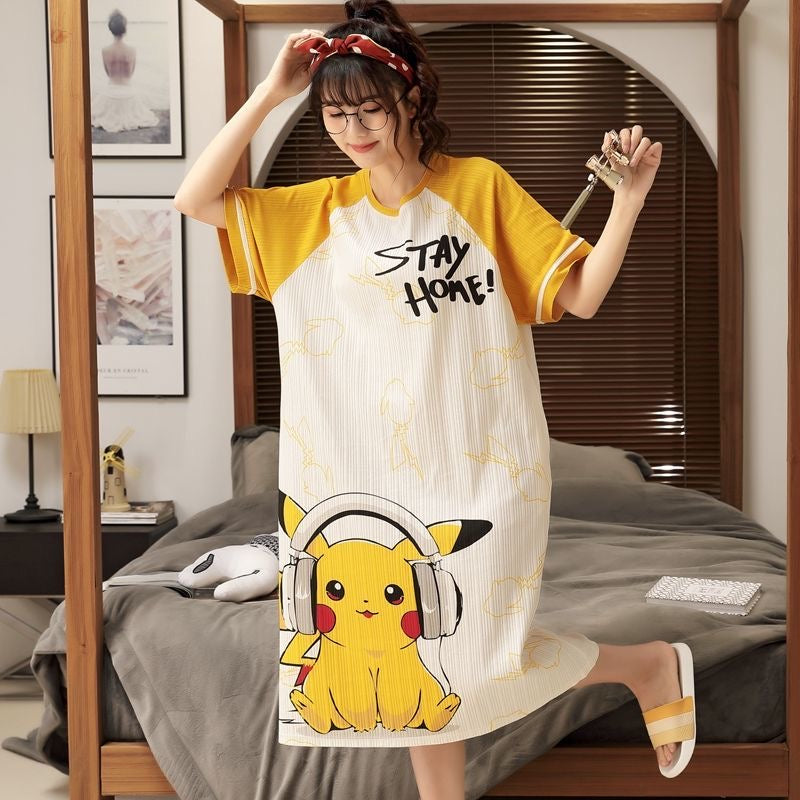 Cuteset night gown Hello Kitty Pokemon Lotso Doraemon Cinnamoroll My Melody