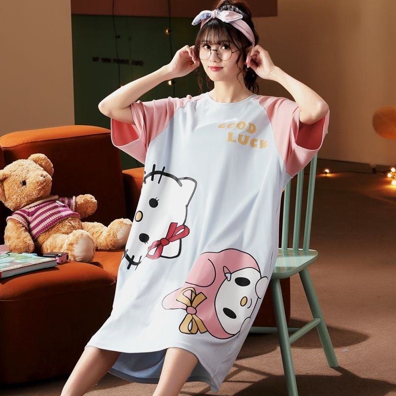 Cuteset night gown Hello Kitty Pokemon Lotso Doraemon Cinnamoroll My Melody