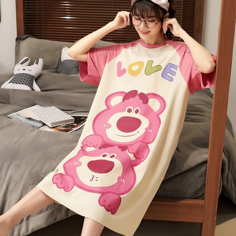 Cuteset night gown Hello Kitty Pokemon Lotso Doraemon Cinnamoroll My Melody