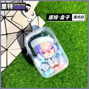 Clear pouch for plushies or figurines