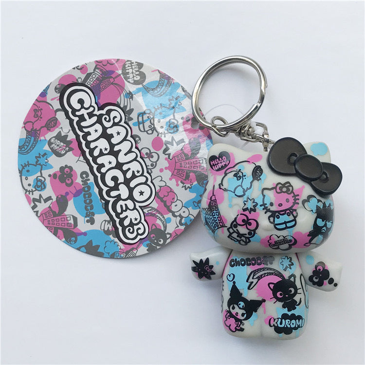 kitty design keychain bank