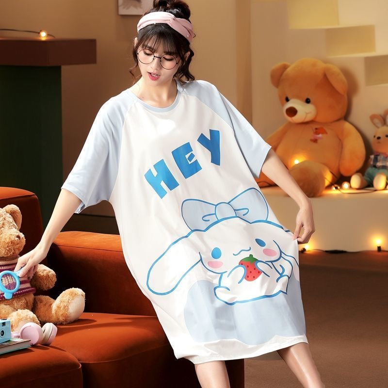 Cuteset night gown Hello Kitty Pokemon Lotso Doraemon Cinnamoroll My Melody