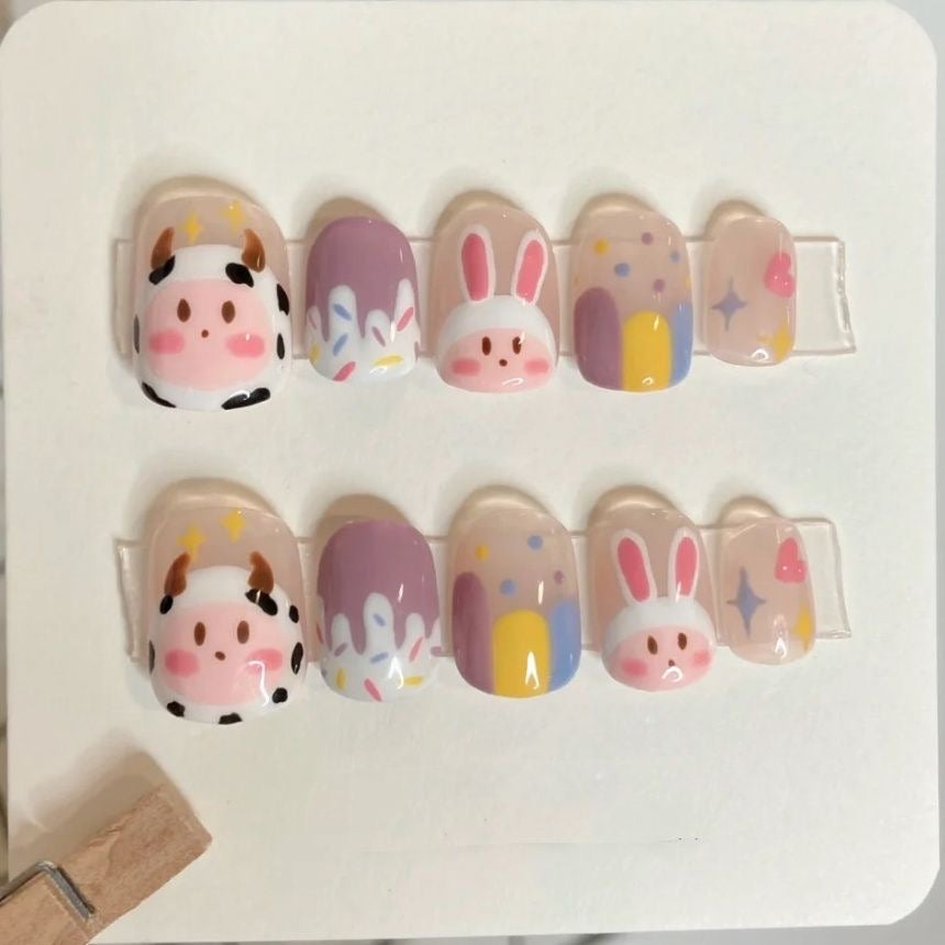 Press on nails cutest designs handmade