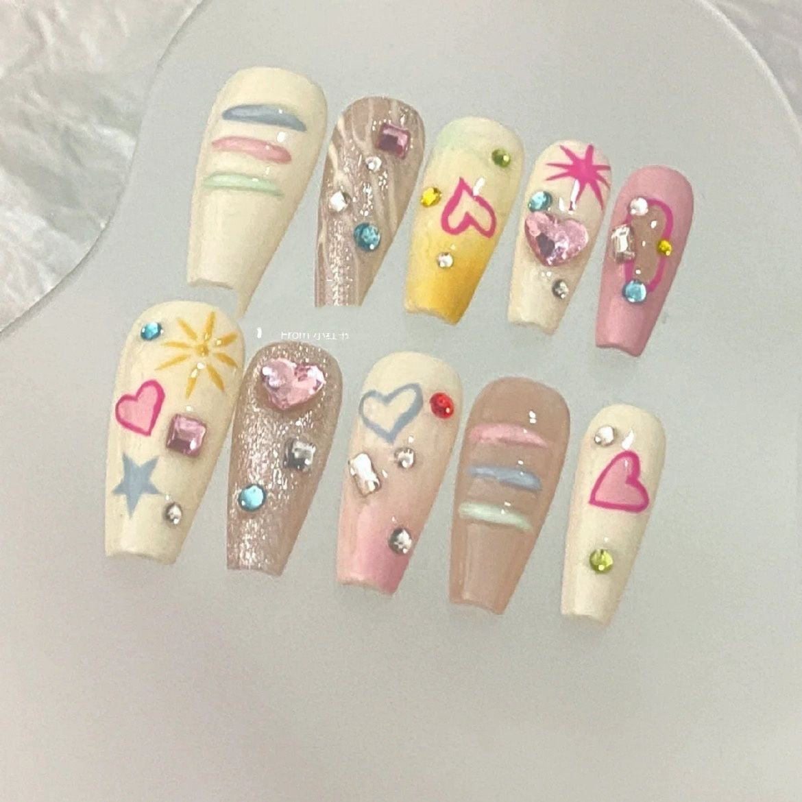 Press on nails cutest designs handmade