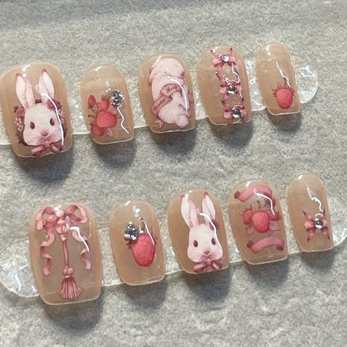 Press on nails cutest designs handmade