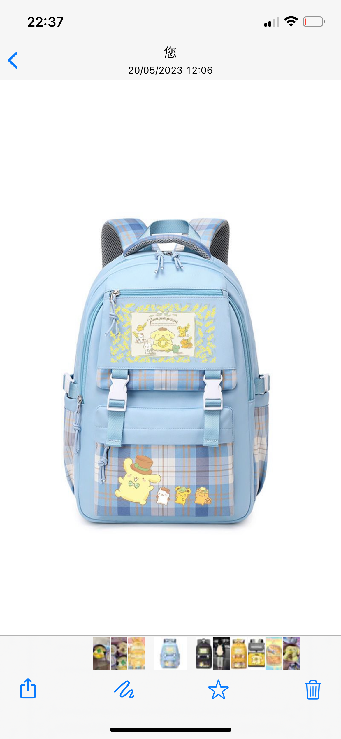 Pom Pom high class backpack