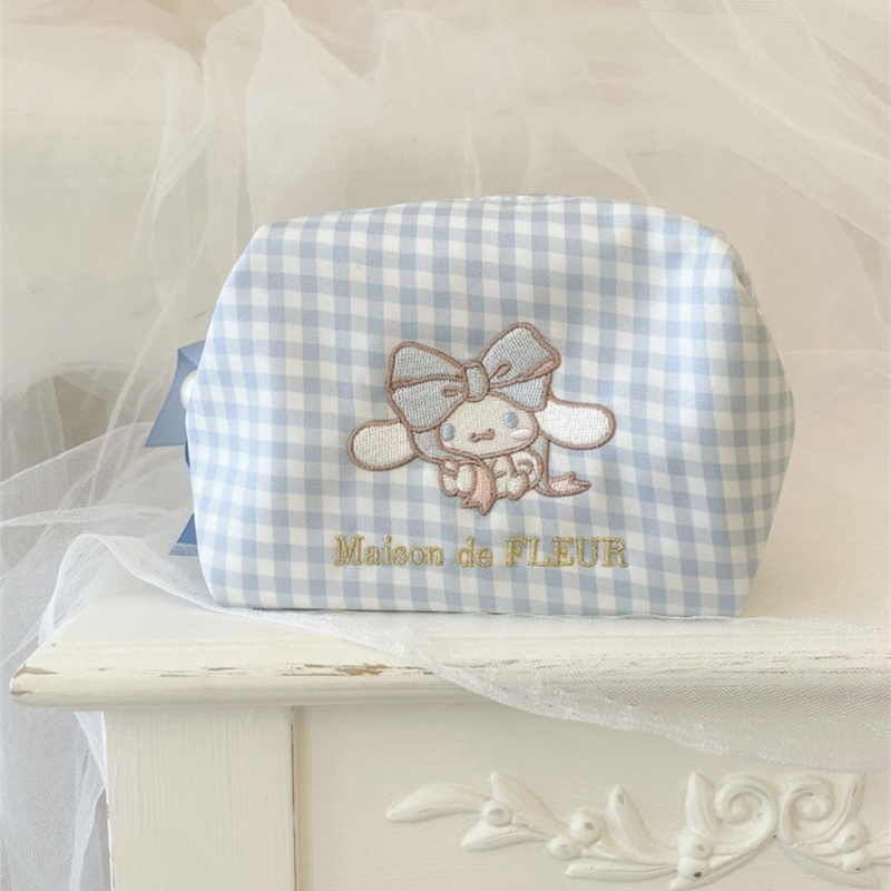 Pure blue Cinnamoroll tote make up bag