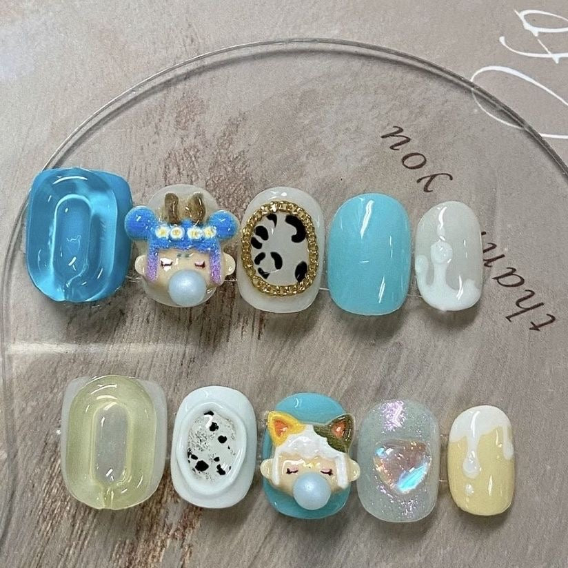 Press on nails cutest designs handmade