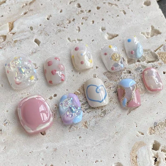 Press on nails cutest designs handmade