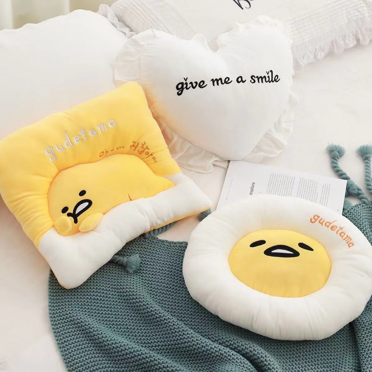 A0219 Gudetama Lazy egg cushion