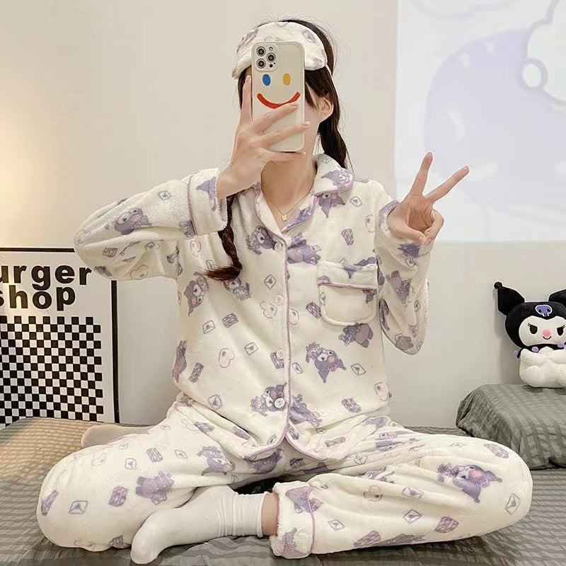 W101 Warm PJ with eyes mask