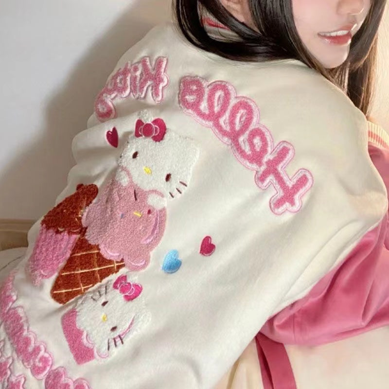 W104 Kitty baseball jacket