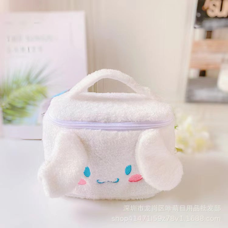 Fuzzy make up bags