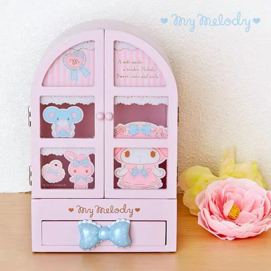 My Melody window shape soo cuuute wooden storage